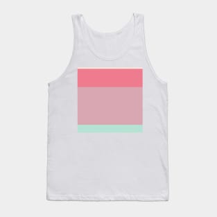 A fabulous incorporation of Faded Pink, Light Blue Grey, Misty Rose and Carnation stripes. Tank Top